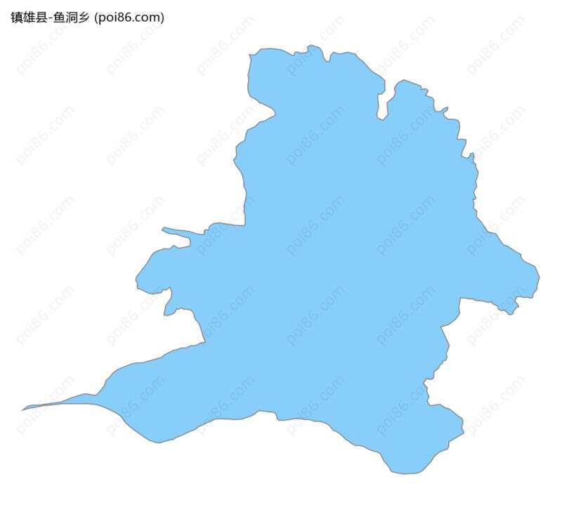鱼洞乡边界地图