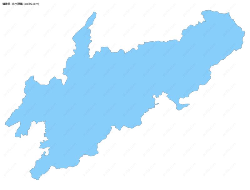 赤水源镇边界地图