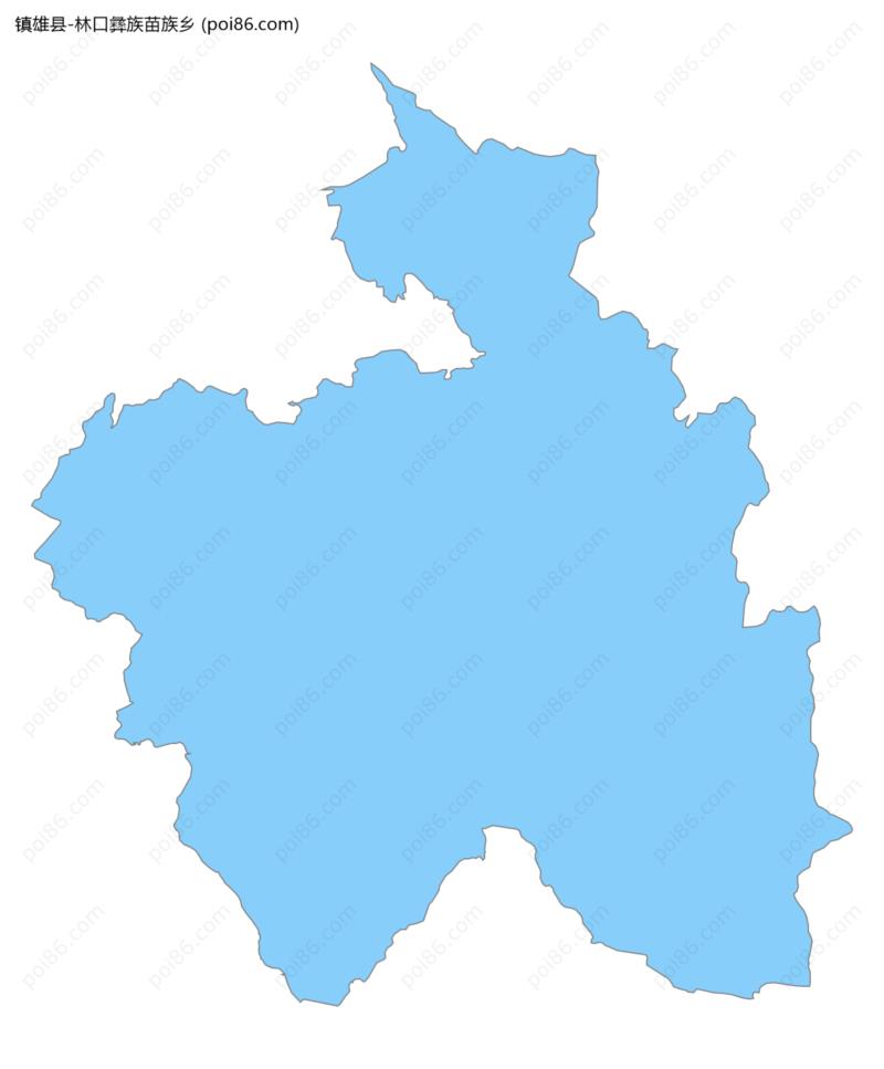 林口彝族苗族乡边界地图