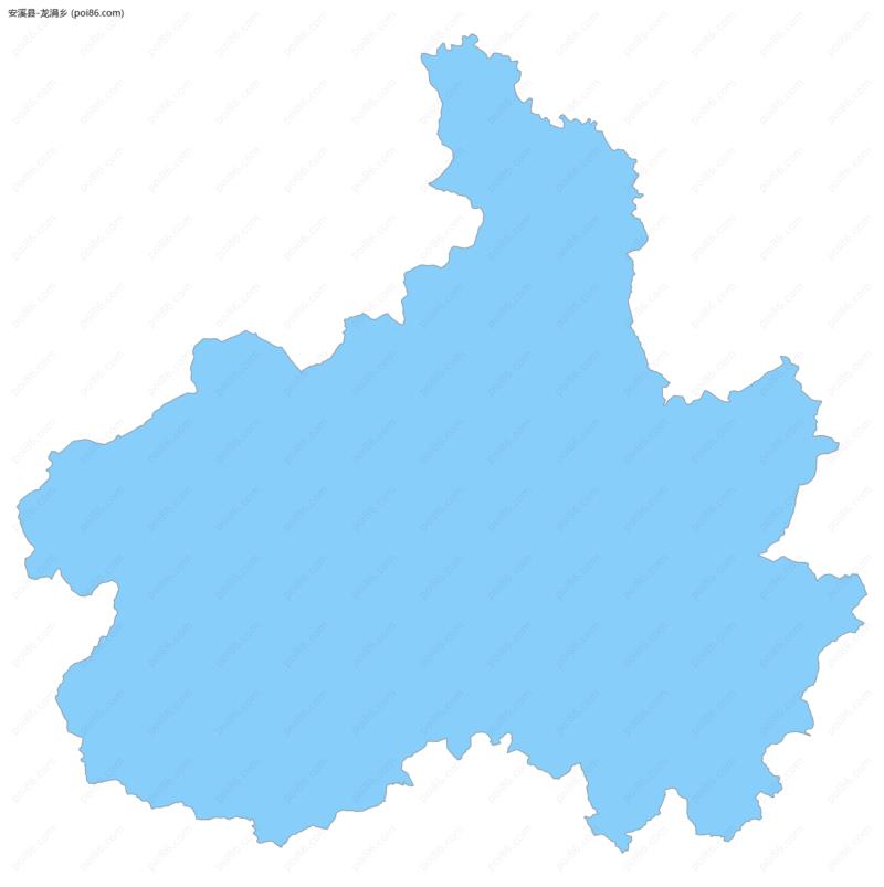 龙涓乡边界地图