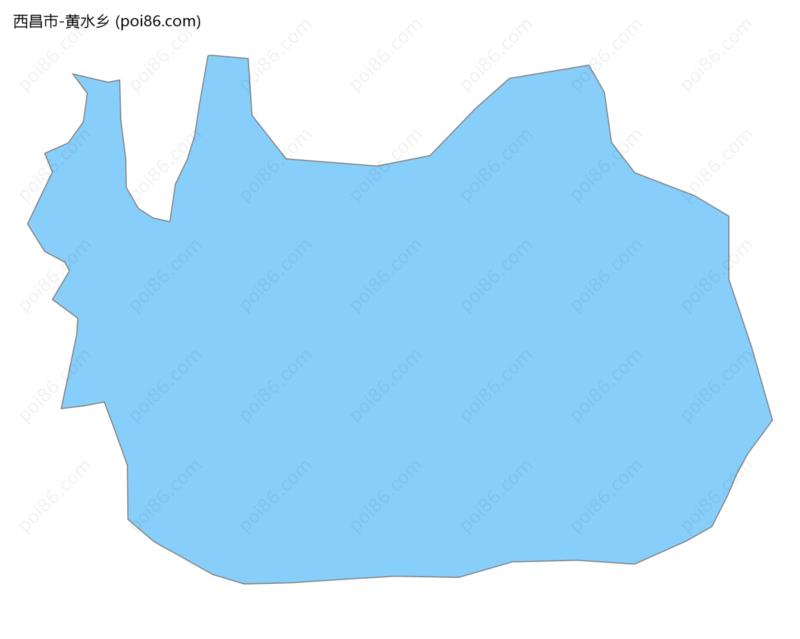 黄水乡边界地图