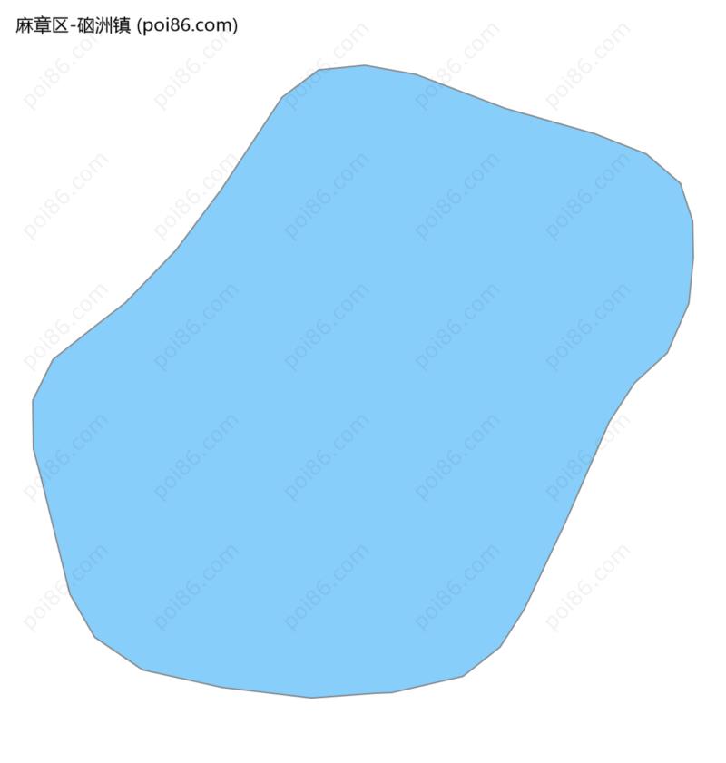 硇洲镇边界地图