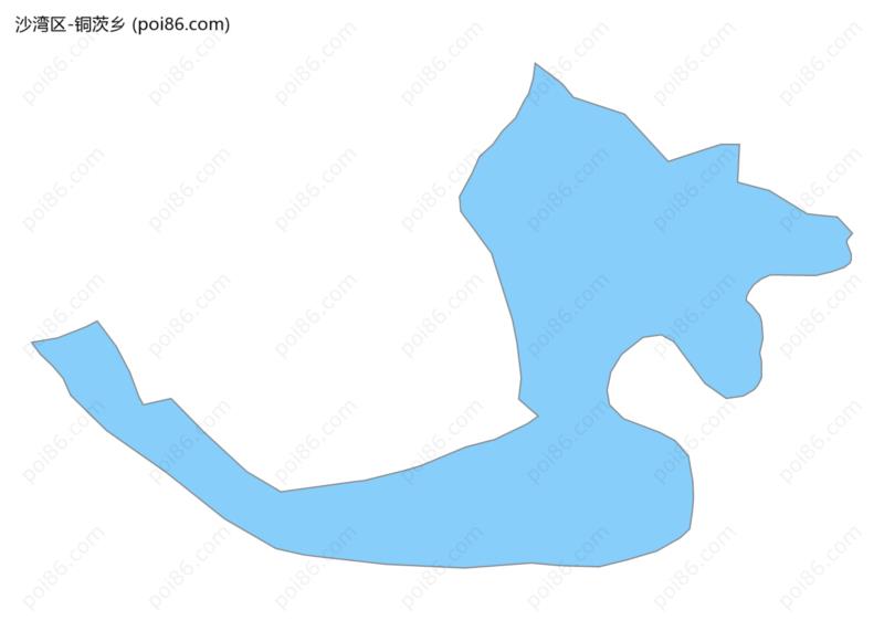 铜茨乡边界地图