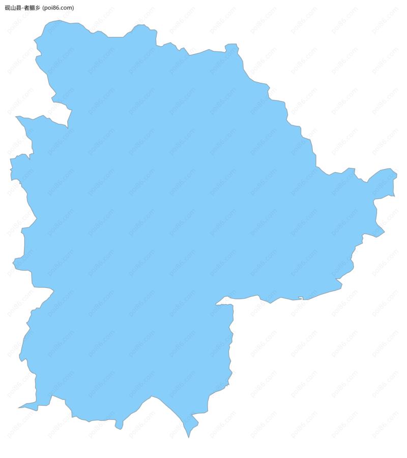 者腊乡边界地图