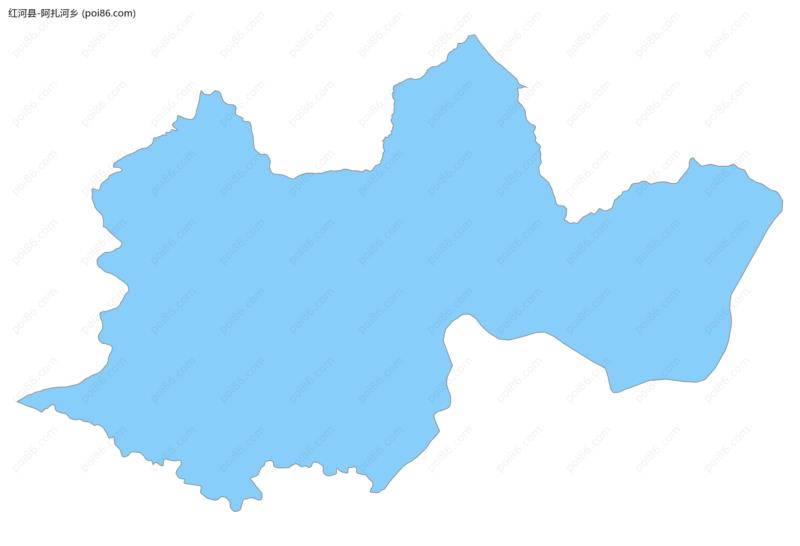 阿扎河乡边界地图