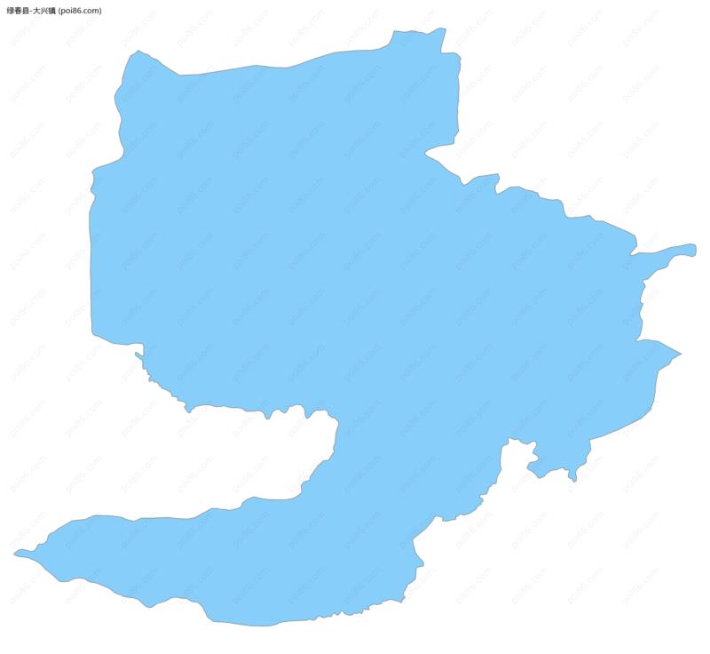 大兴镇边界地图