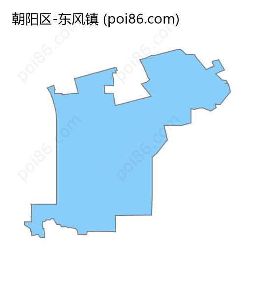 东风镇边界地图