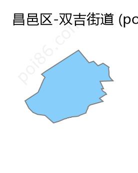 双吉街道边界地图