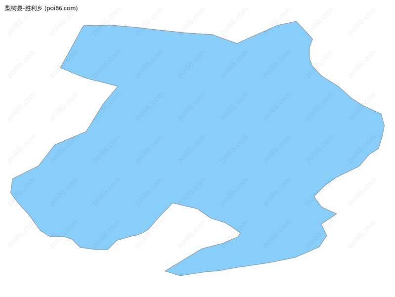 胜利乡边界地图