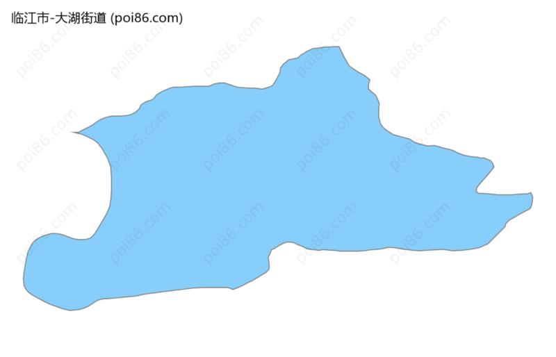 大湖街道边界地图