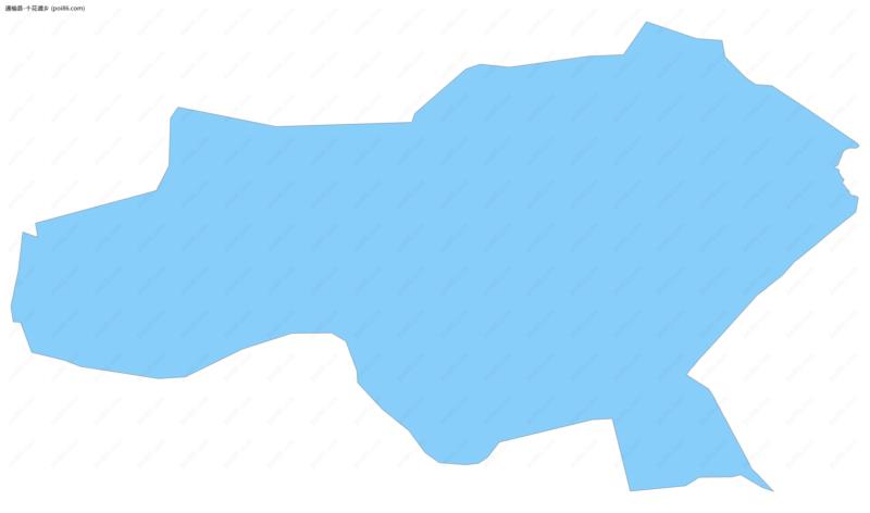 十花道乡边界地图