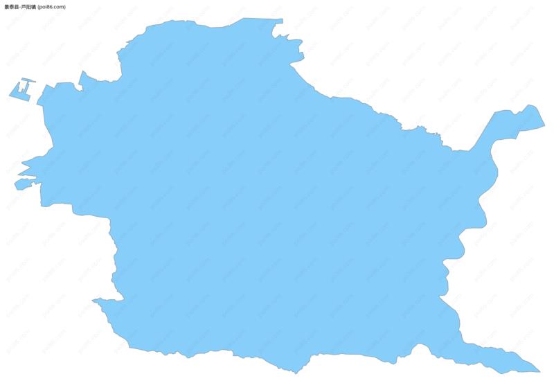 芦阳镇边界地图