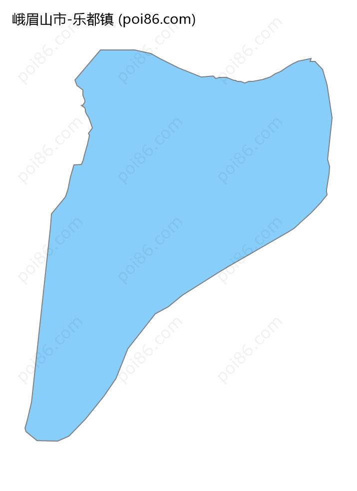 乐都镇边界地图