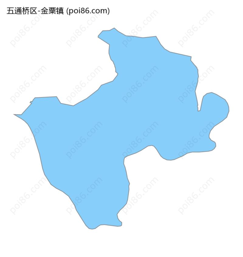 金粟镇边界地图