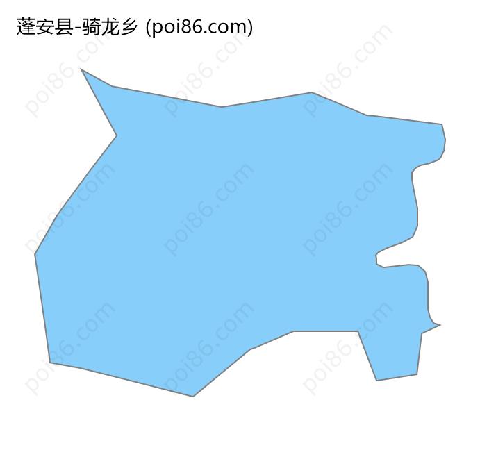 骑龙乡边界地图