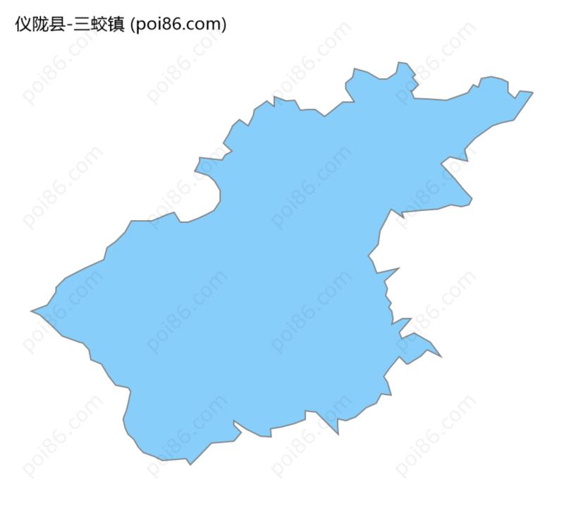 三蛟镇边界地图