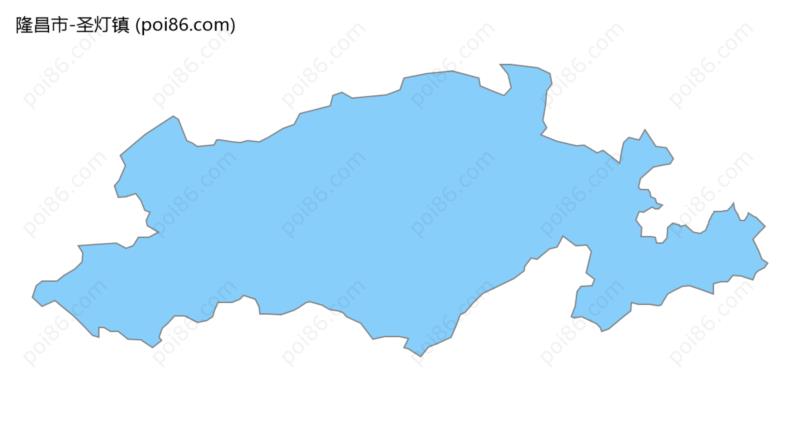 圣灯镇边界地图