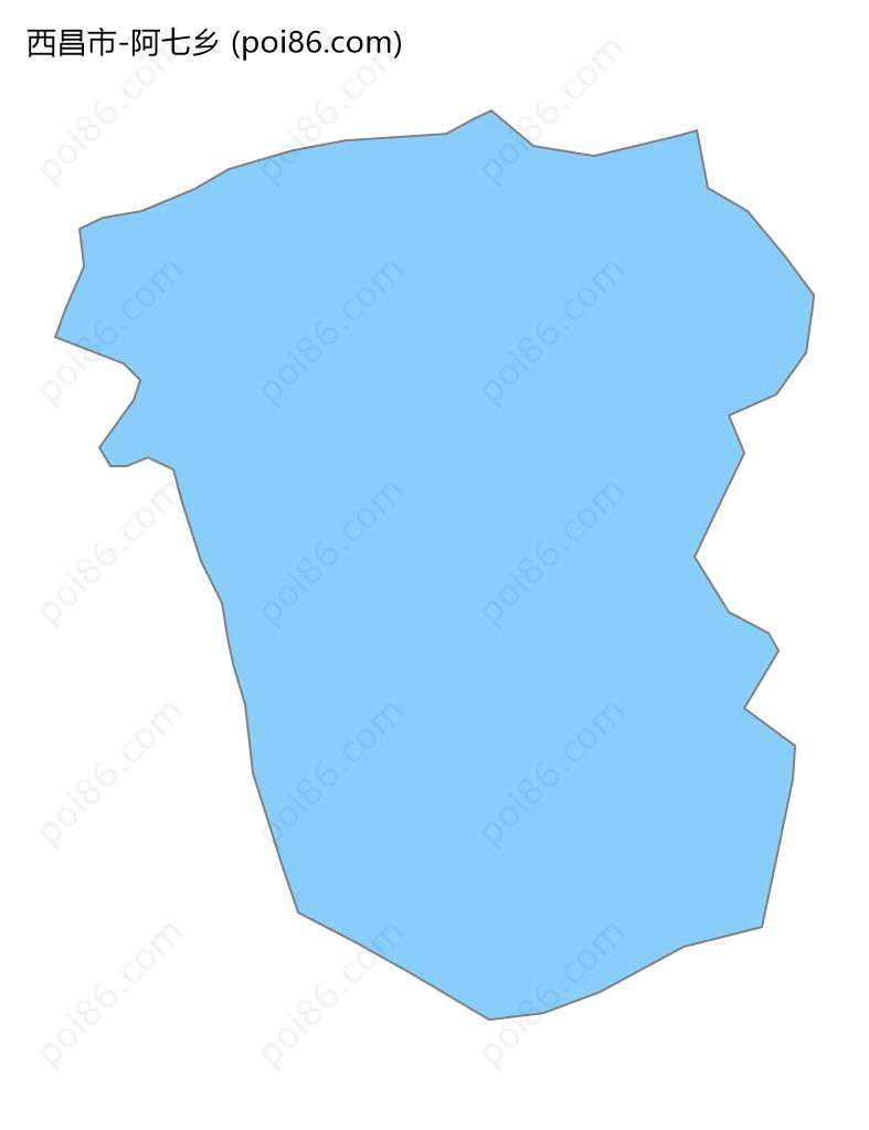 阿七乡边界地图