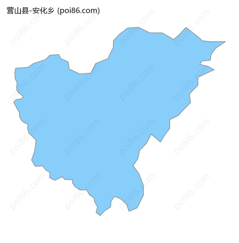 安化乡边界地图