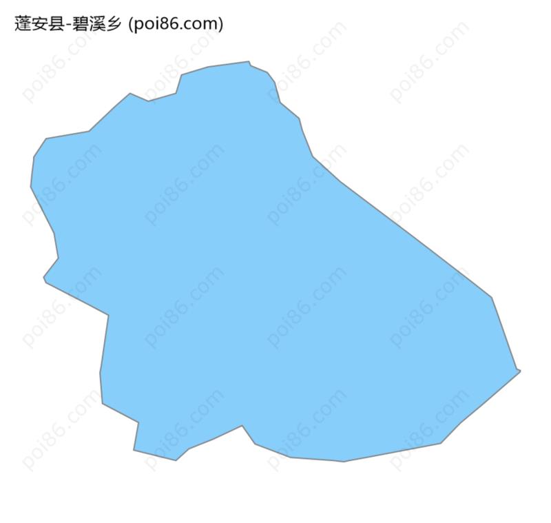 碧溪乡边界地图