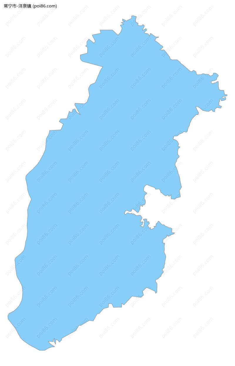 洋泉镇边界地图