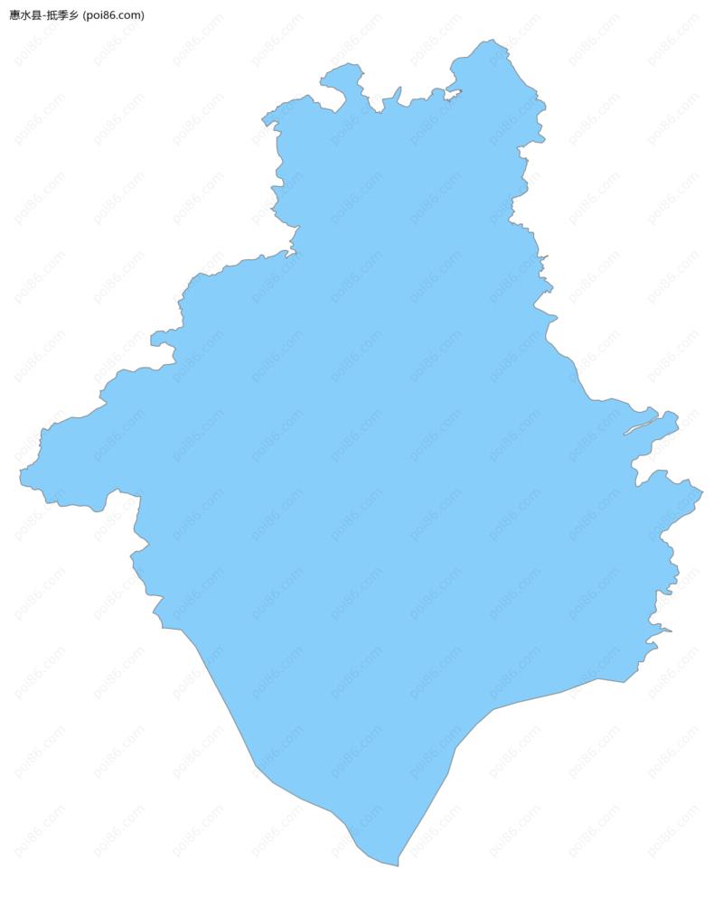 抵季乡边界地图