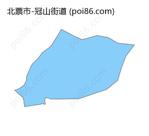 冠山街道边界地图