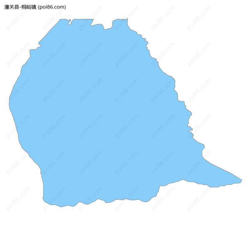 桐峪镇边界地图