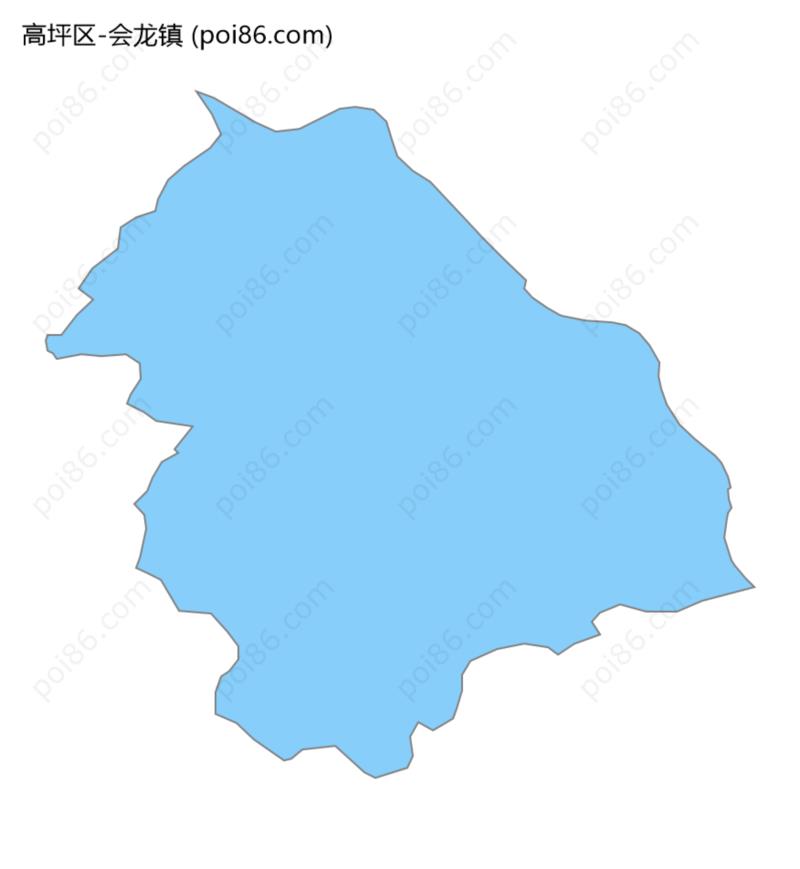 会龙镇边界地图