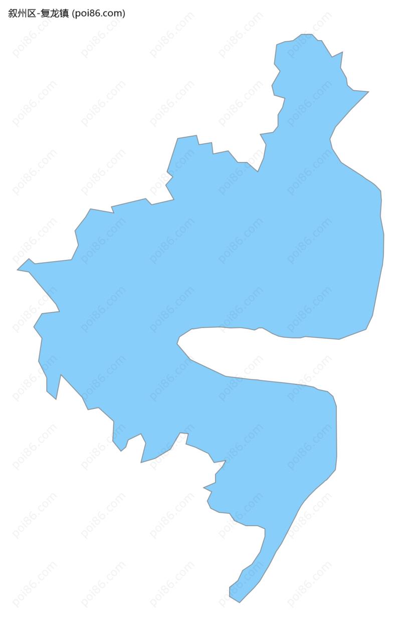 复龙镇边界地图