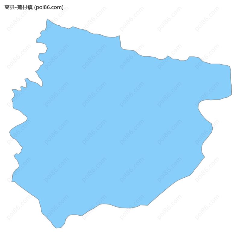 蕉村镇边界地图