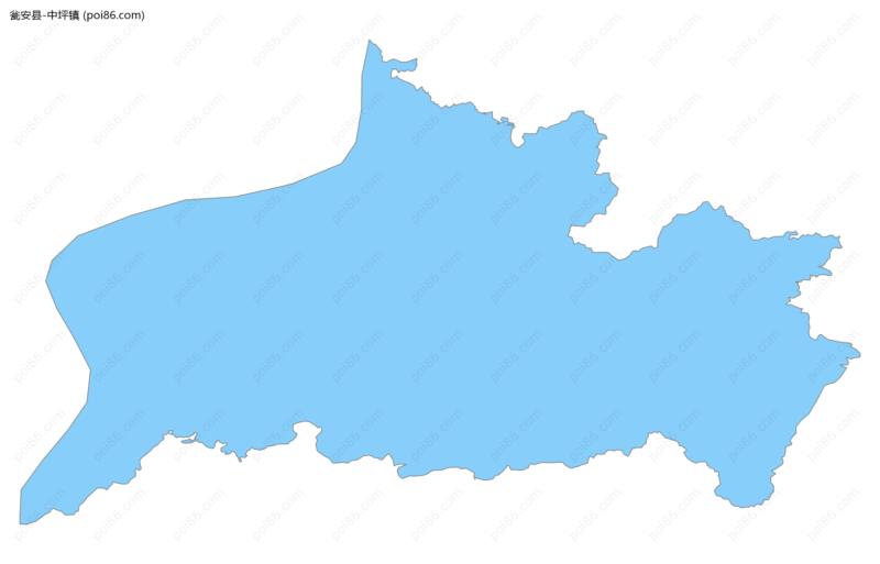 中坪镇边界地图