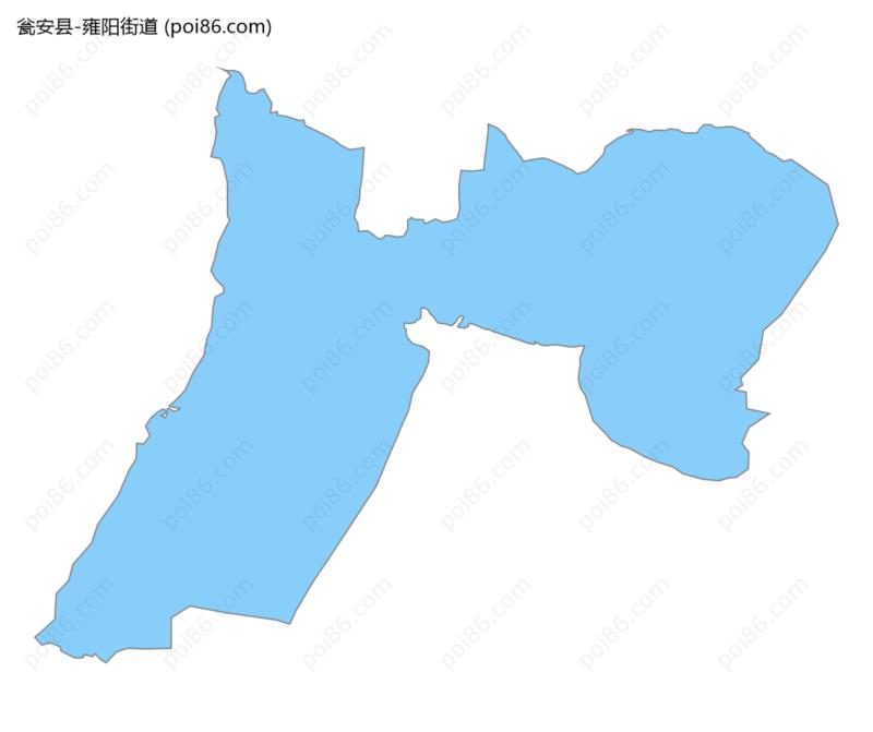 雍阳街道边界地图