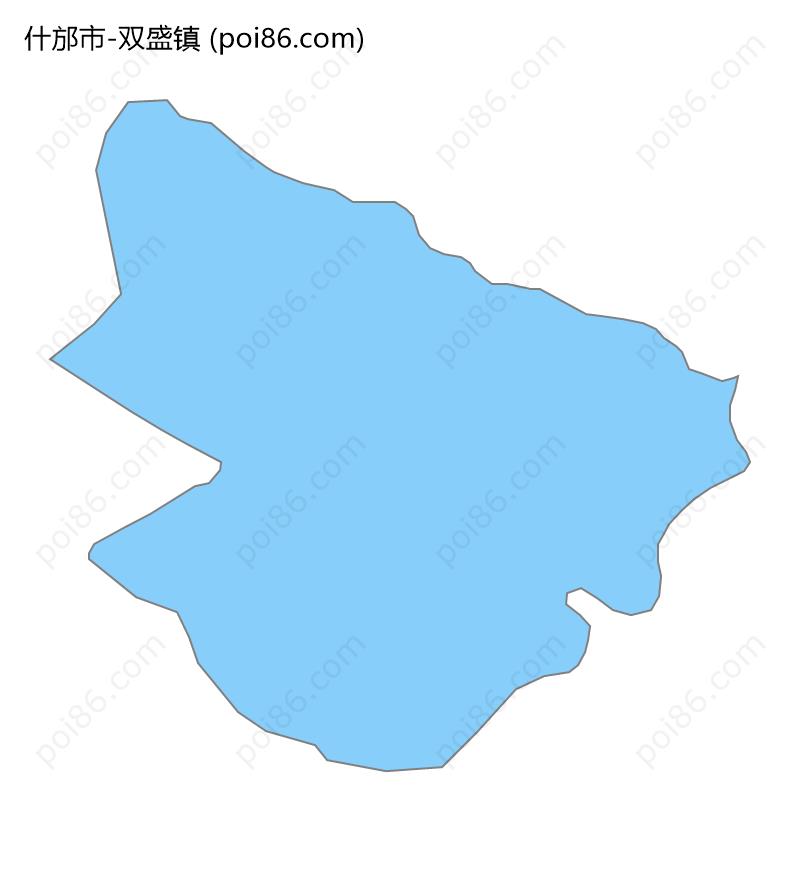 双盛镇边界地图