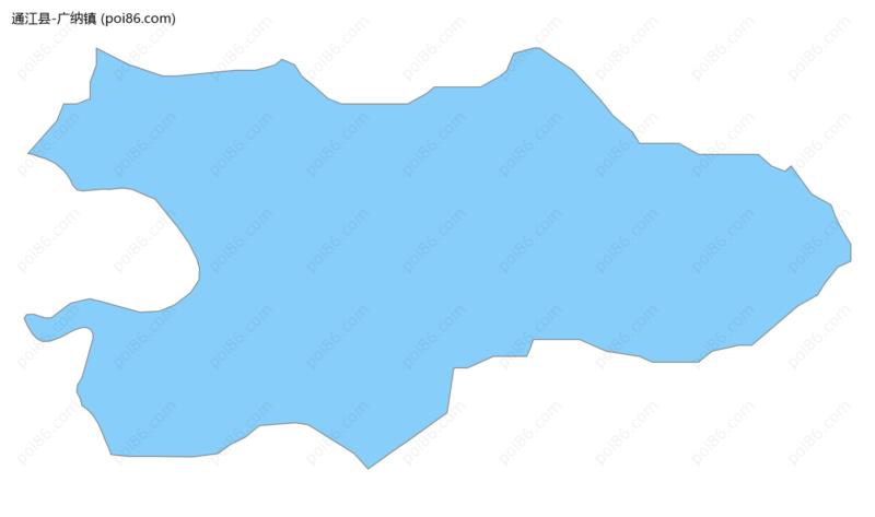 广纳镇边界地图