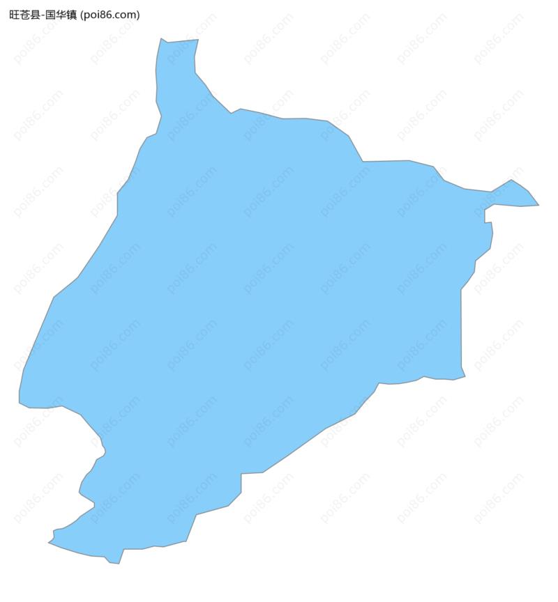 国华镇边界地图