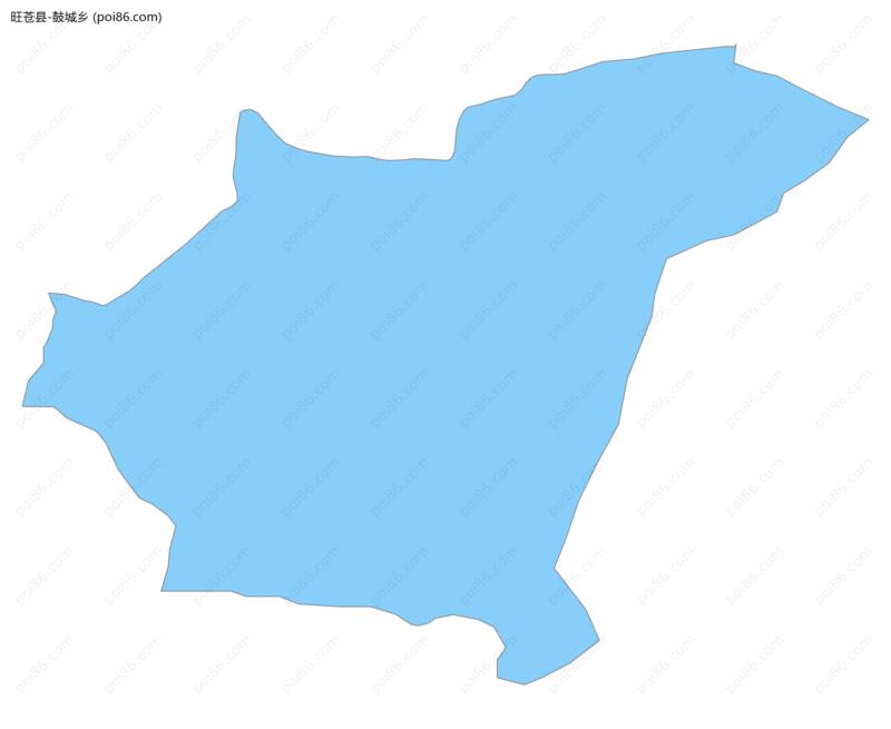 鼓城乡边界地图