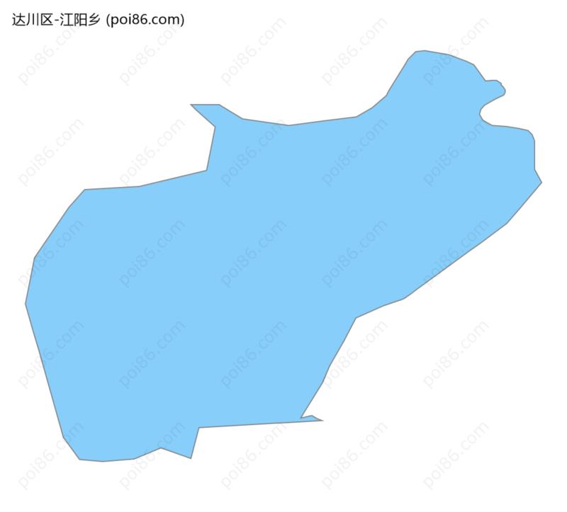 江阳乡边界地图