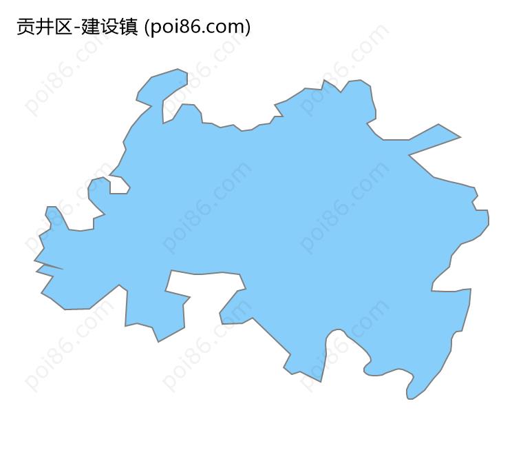 建设镇边界地图