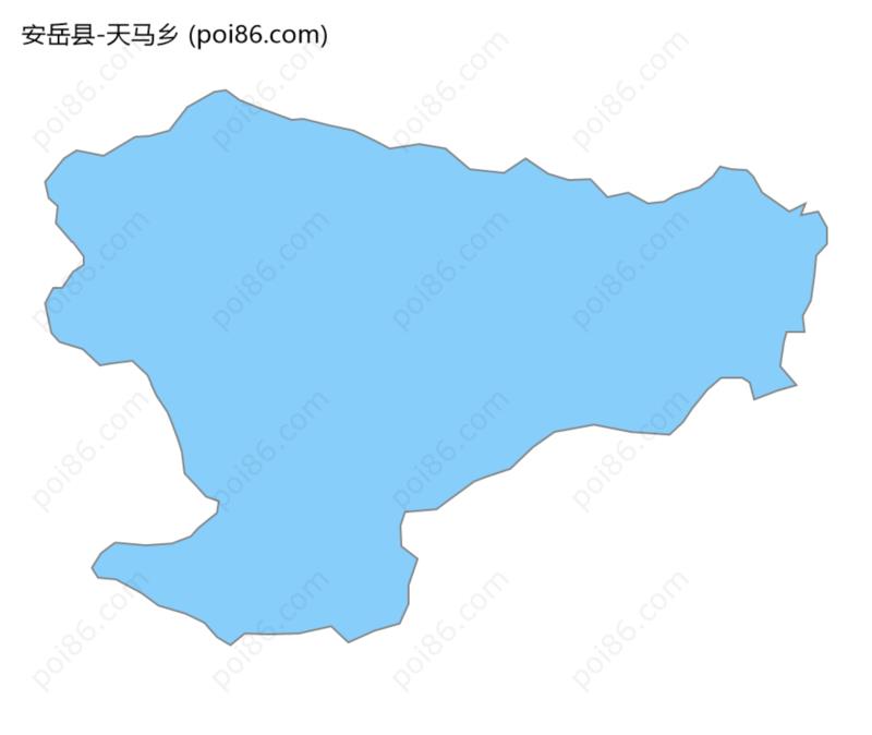 天马乡边界地图