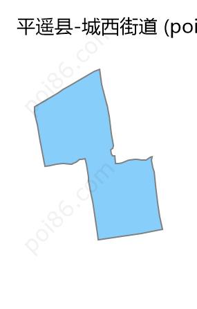 城西街道边界地图