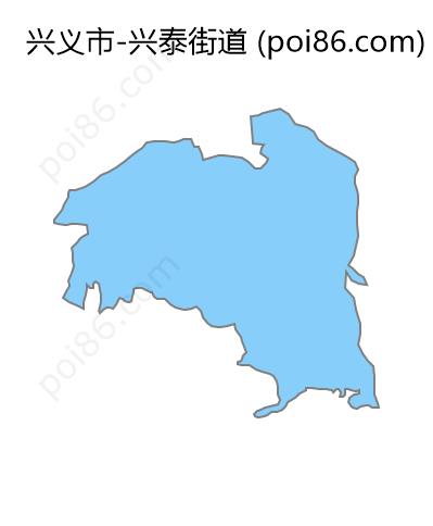 兴泰街道边界地图