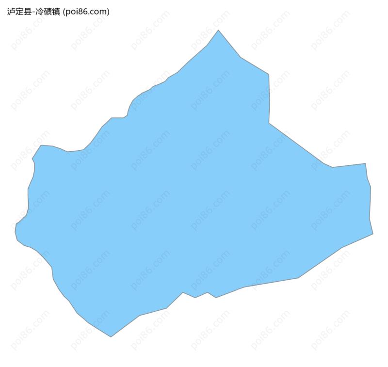 冷碛镇边界地图