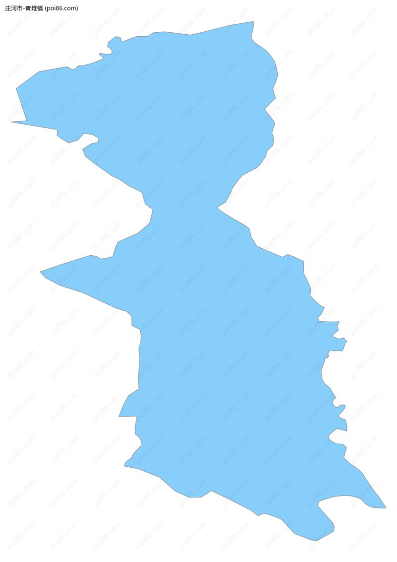 青堆镇边界地图