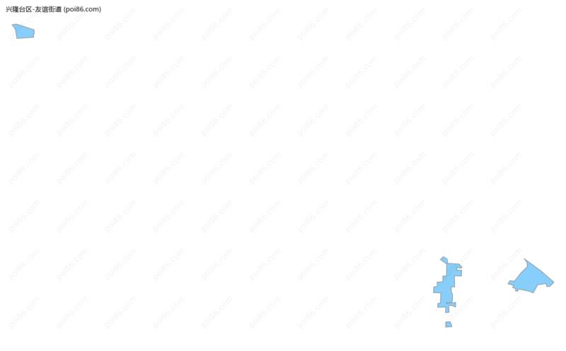 友谊街道边界地图