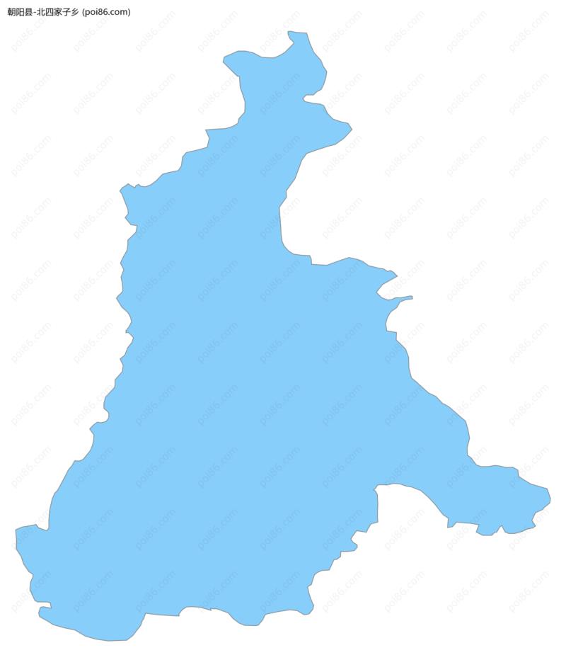 北四家子乡边界地图