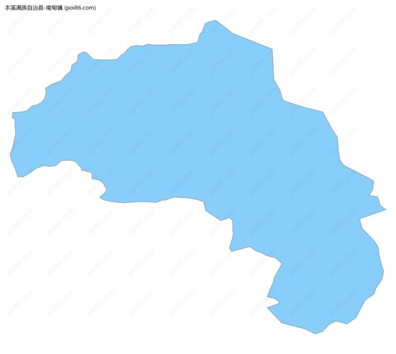 南甸镇边界地图