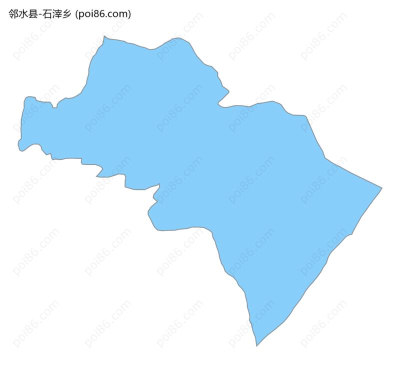 石滓乡边界地图