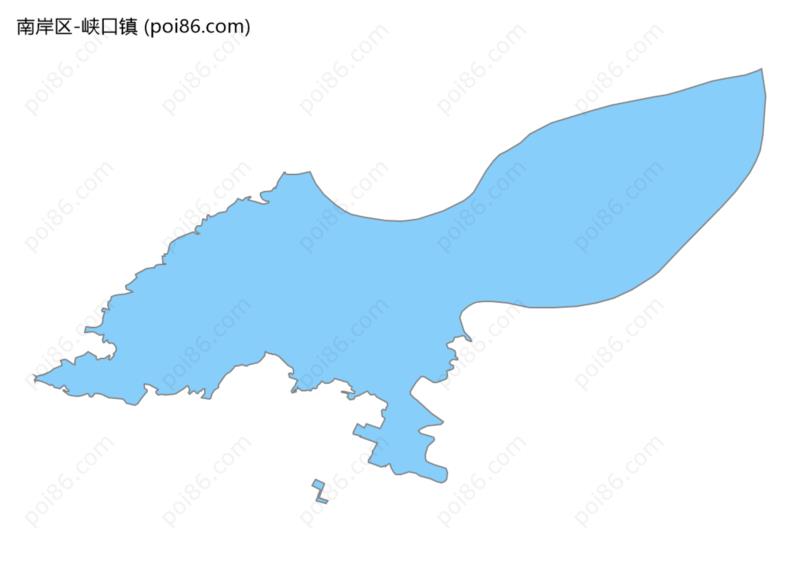 峡口镇边界地图