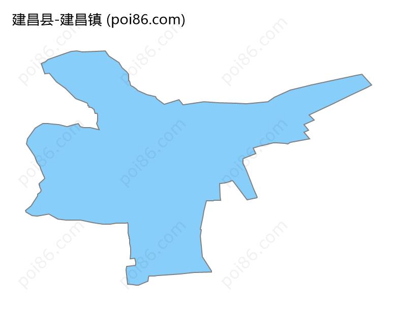 建昌镇边界地图